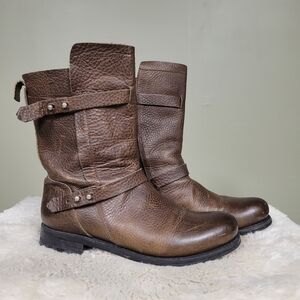 Brown Leather Women's Boots